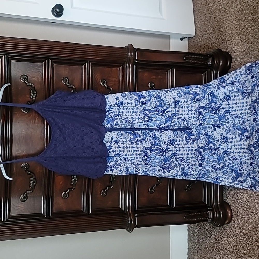 Faded Glory, long summer dress, size XL 16-18